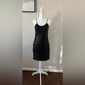Papaya Black sequin Polyester Dress
